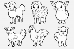 simple farm animal designs