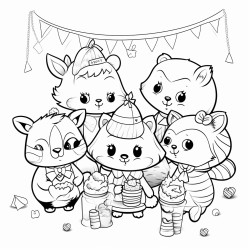 cute animals party