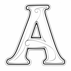 trace the letter a