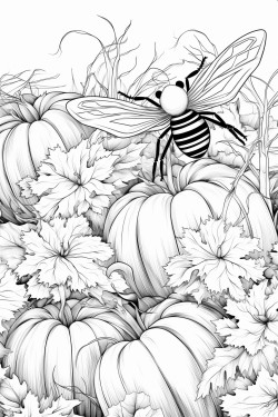 creepy crawlies on pumpkin seeds some flowers