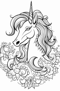 unicorn dengan aksesoris yang lucu