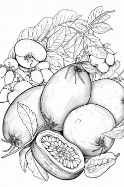 beans green tomatoes  potatoes