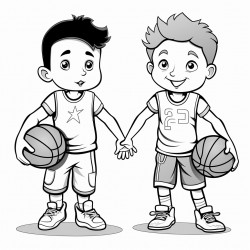 kids playing basketball