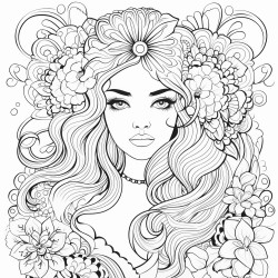 coloring pages printable fro adults girls