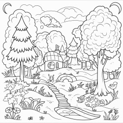 uma floresta encantada