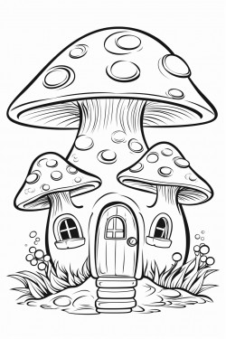 mushroom gnome house