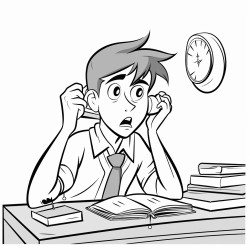 university student speaking on a telephone looking worried