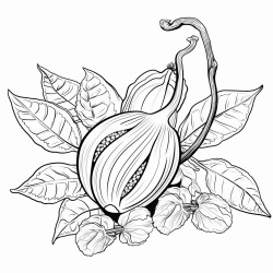 cocoa pod cocoa flower chocolate