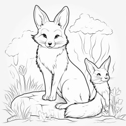 fox and rabbit