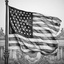 american flag with german flag