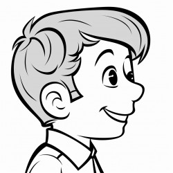 side profile bar mitvah boy