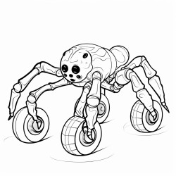 spider on roller skates