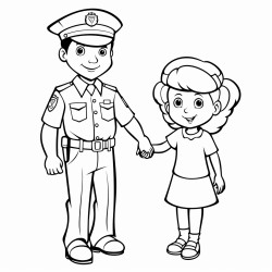 police helping kids