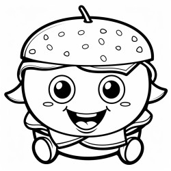 a cheerful hamburge