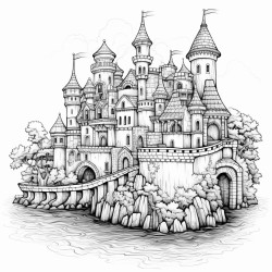 a fantasy water castle