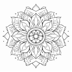 mandala spiritual and yoga with gratitude