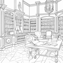 une bibliothque