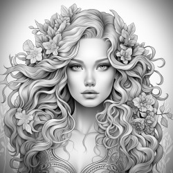 person with beautiful hair