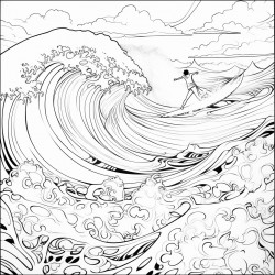 ocean with teens surfing
