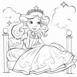 a girl dreaming to be a princess