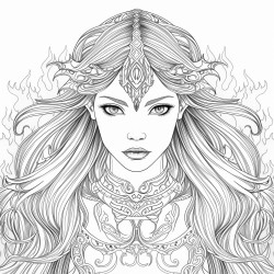 a girl who is fire themed and has fire powers