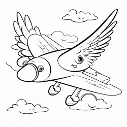 turkey flying and airplane