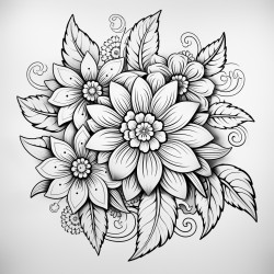 create an without body with flower mandalas and nature art