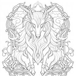 design a mythical creature themed coloring book