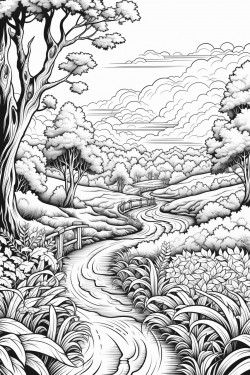 forks background road