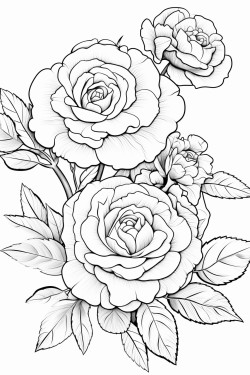 rosas en un jardn