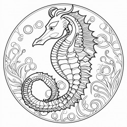 mandala sea horse