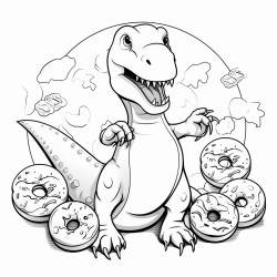 dinosaurs and donuts
