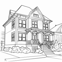 house with a wheelchair ramp