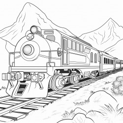 a train carrying rocks and travelling on its way