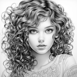 A girl intense portrait
