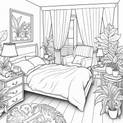 home interior design bedroom tranquil relaxing detailed aesthetic