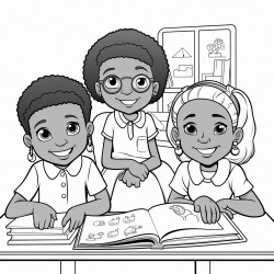 black kids in school