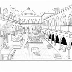 museum of marrakech a beautiful architecture of the museum building and the various exhibits inside