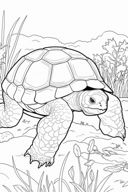 gopher tortoise by burrow