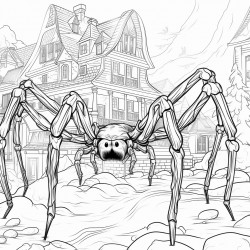 giant spider breakdancing