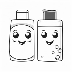 cleansing cloths bottles bold and easy white background