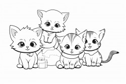 six kittens playing