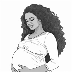 black woman pregnant