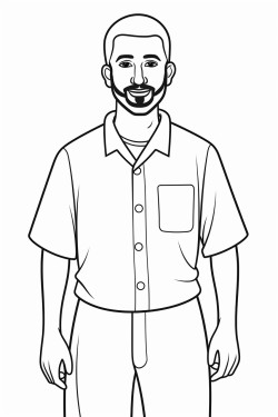 a man not wearing a shirt