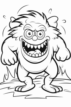 monster running wild