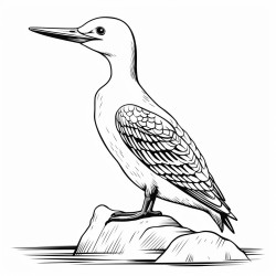 a cute icelandic great northern diver