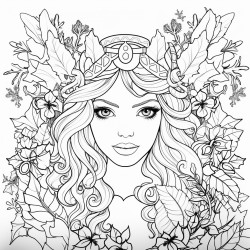 christmas coloring page for adults