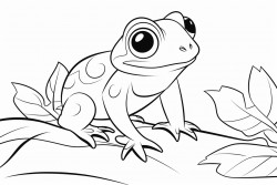 little frog on a leaf