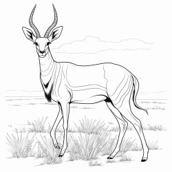 gleaming gazelle  a gazelle with golden gleaming spots on its fur