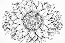 a sunflower mandala